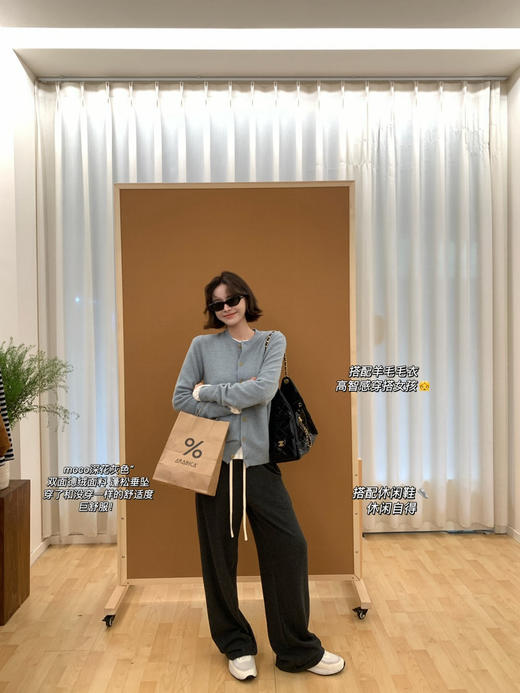 纯yuan 进口德绒❗️Moc*o 秋冬新品保温德绒boxyfit松紧高腰休闲裤/卫裤 商品图12