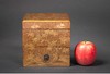 独角鹿西洋古董 19世纪日本明治时期出品浓秋金柿主题金漆莳绘重箱 商品缩略图1