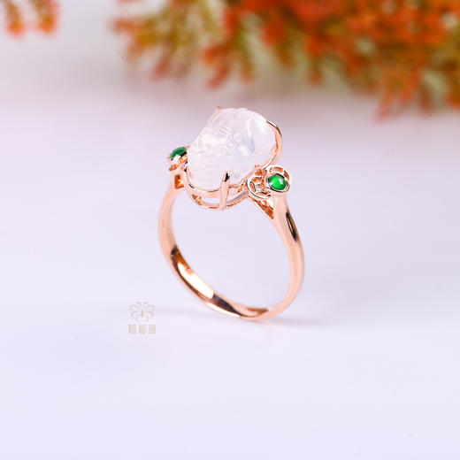 【好运来】玻璃种翡翠貔貅戒指-JZ12506020 商品图3