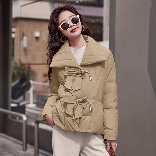 HR SNX2872棉衣大盘领棉袄时尚小个子棉服外套 商品图3