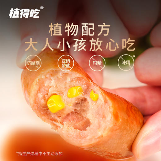 【新品】空气炸锅素烤肠净素无五辛植物蛋白玉米风味330g/盒（55g*6根） 商品图2