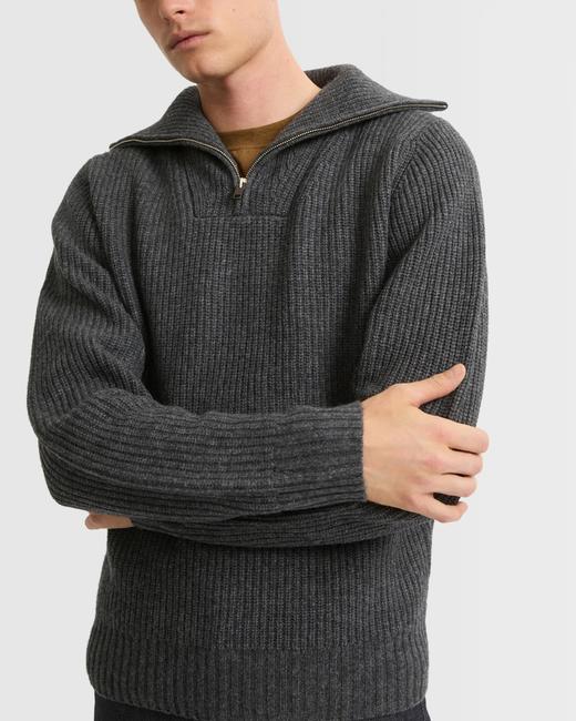 Yves Salomon - PULLOVER KNITWEAR - CASTLE - 男装 - 针织衫 - ‌古堡灰‌ 商品图2
