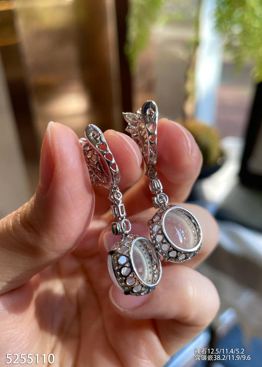 5255110，蛋面耳坠。具体价格微信咨询 商品图5