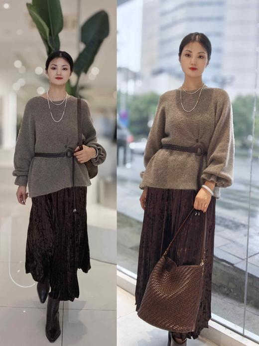 483931纯山羊绒慵懒风毛衫 商品图3