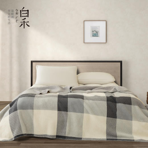 【白禾】【白禾上新】羊羔绒双面复合暖绒厚毯 商品图1