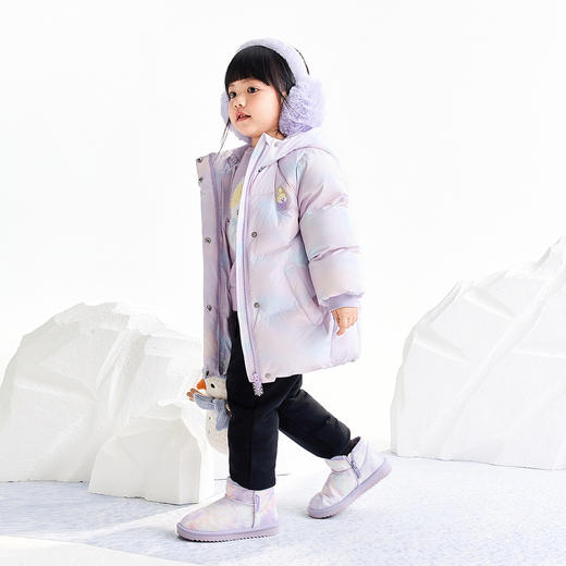 【实体店同款】女童中长款羽绒服冬季新款安奈儿童装XG545055 商品图3