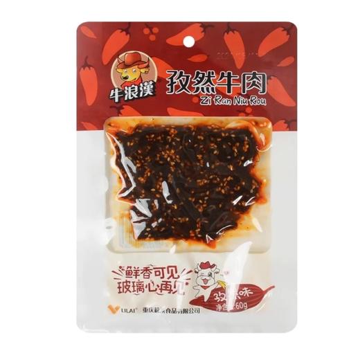 【超市】牛浪汉 孜然味孜然牛肉 60g/袋 商品图0