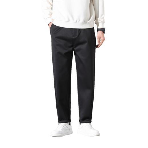 罗蒙秋冬休闲裤男士高弹小锥裤时尚百搭立体剪裁舒适阔腿通勤长裤 商品图7