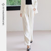 FUYAO扶摇 垂坠感阔腿裤女秋冬新款西装裤白色宽松显瘦百搭休闲裤 商品缩略图0