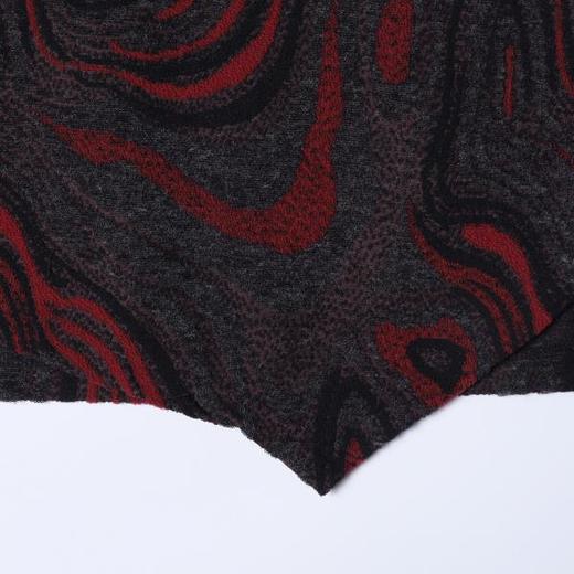 T4921SDSA男士秋冬新款痞帅男装扎染水波纹半高领长袖T恤百搭套头上衣 商品图3