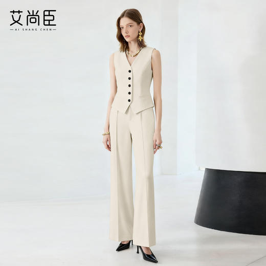 艾尚臣复古西装套装女高级感秋冬马甲职业装上班通勤穿搭西服正装 商品图2