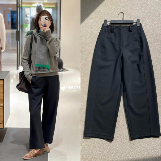 1028-4 排他性独家圆正 小禾弹力羊毛罗马布 弯刀裤 九分长裤 靴裤 炒鸡显瘦藏肉肉 商品图0