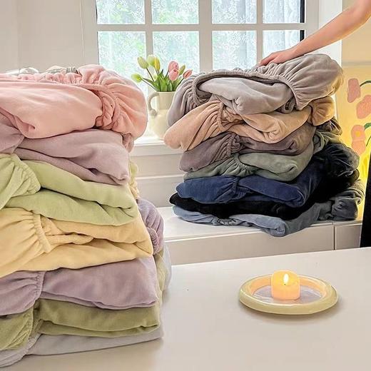 【2件拍安妮塔山姆同款慕斯天鹅绒床笠（不含枕套）】🌟 加厚面料超柔牛奶绒！婴儿可用！ 👍 🌟 内置导电丝，防静电，防螨，抗菌，透气，不掉毛！不缩水！不褪色！-BXG 商品图3