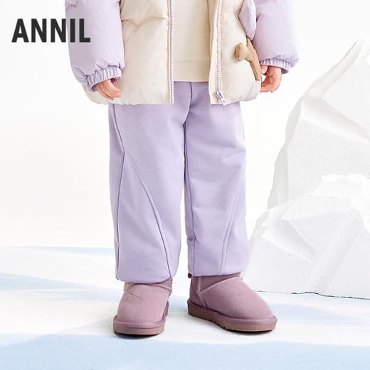 【实体店同款】女童全腰针织棉裤冬季新款安奈儿童装XG546038 商品图1