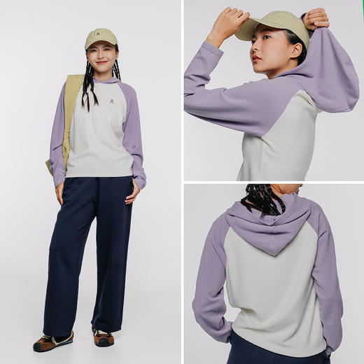 【品牌特惠】ACMEITEM爱棵米插肩袖连帽卫衣GAG3310143G 商品图3