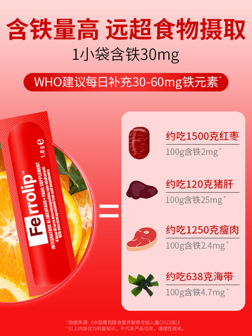 【意之宝】红皇后育血铁粉剂20条/30袋装 商品图2