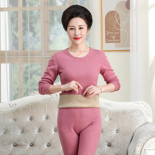 <有书独家>驼绒加厚保暖内衣中老年保暖内衣男士女士加绒加厚无痕秋衣秋裤套装驼绒保暖内衣 商品图9