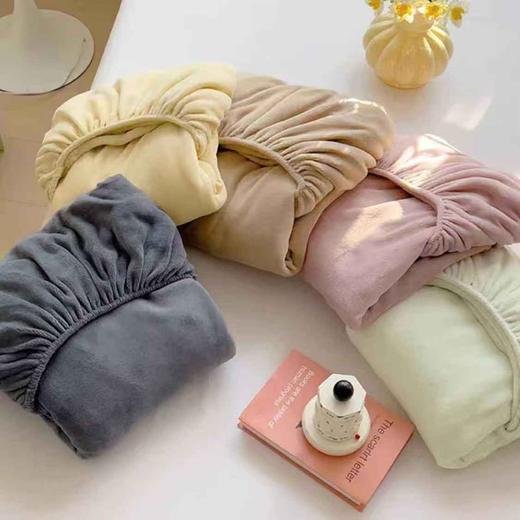 【2件拍安妮塔山姆同款慕斯天鹅绒床笠（不含枕套）】🌟 加厚面料超柔牛奶绒！婴儿可用！ 👍 🌟 内置导电丝，防静电，防螨，抗菌，透气，不掉毛！不缩水！不褪色！-BXG 商品图2