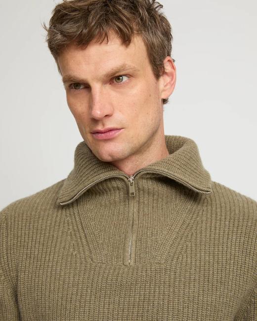 Yves Salomon - PULLOVER KNITWEAR - CARDAMONE - 男装 - 针织衫 - 豆蔻绿 商品图3