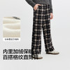 巴拉巴拉balaOne童装女童加绒直筒儿童裤子2025冬装新款复古格纹 商品缩略图3