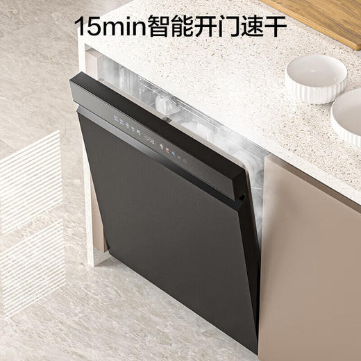 海尔（Haier）「麦浪套系」W5000Plus+ 洗碗机嵌入式双面洗20套大容量家用全自动 大水压七星级消杀10天长效净存 【双面洗洁净科技】EYBW20566GHU1钢琴黑 商品图6