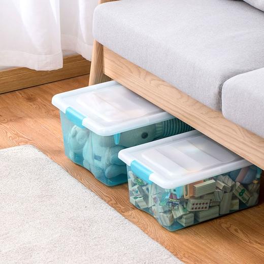 【茶花】精致收纳箱7.5L透明小巧 商品图7