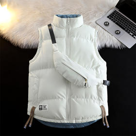 【YW】无忧购立领带包双面穿马甲男士秋冬季中青年情侣款坎肩保暖马甲MJ588（截单后3-5天发货）