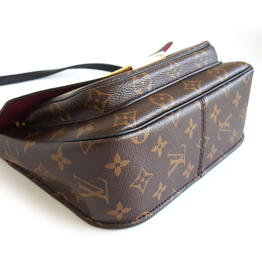 【95新】LV路易威登PASSY系列M45592老花PASSY邮差包链条单肩包女士141025NJS02 商品图5