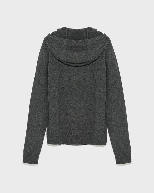 Yves Salomon - HOODIE KNITWEAR - CASTLE - 男装 - 针织衫 - ‌古堡灰‌ 商品图1