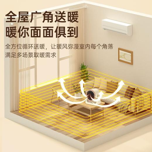 【大功率循环暖全屋❗️降噪省电又省心】新款家用暖风机小型桌面取暖神器迷你便携电暖气电暖器烤火炉。hb 商品图3
