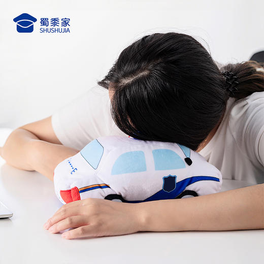 【J车毛绒u形枕】儿童毛绒玩具创意办公午睡枕便携差旅车载颈枕 商品图9
