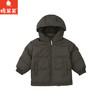 棉果果冬季新品男童涤丝纺羽绒保暖加厚灰色中款羽绒服M412102925617 商品缩略图1