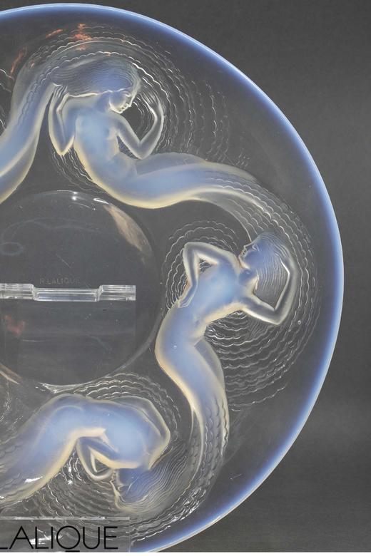独角鹿西洋古董 1932年法国水晶工坊莱俪LALIQUE设计出品「Calypso 海上仙女卡吕普索」主题欧泊水晶盘 商品图4