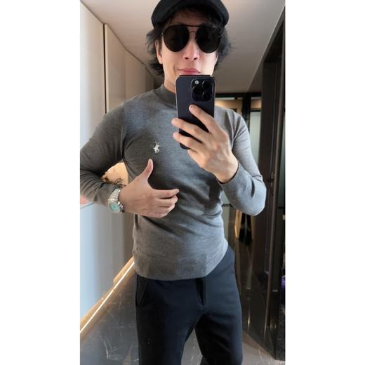 拉家　长绒棉薄纯棉春秋空调柔软内搭亲肤针织衫 商品图9