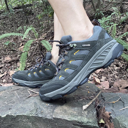 【又乐】徒步鞋低帮轻山系米白色透气牛皮户外休闲登山越野U8 商品图3