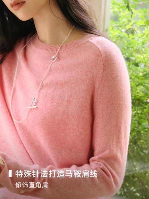 邓肯羊绒经典圆领套头毛衫FCF3CST057 商品图2