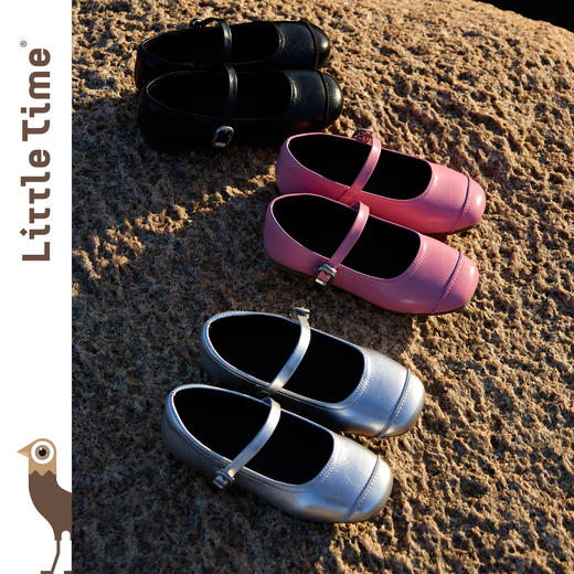 littletime女童皮鞋2025秋冬新款儿童洋气公主鞋女宝宝软底单鞋 商品图3
