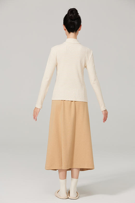 【素道】有机棉女士打底衫(薄款 )  小高领 长袖女士上衣 修身打底衫  秋冬内搭 亲肤舒适 百搭 贴身保暖  [漳州仓] 商品图11