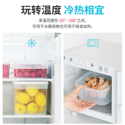 【茶花】抗菌保鲜盒冰箱专用食品保鲜盒 商品图5