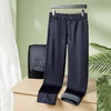 【特大码】【加绒】【DM】大依优型大码男装加绒款松紧腰弹力休闲裤直筒运动裤百搭长裤300斤 商品缩略图4