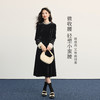 【10/29新品】熙世界法式千金感丝绒连衣裙女2025秋冬新款优雅气质赫本风小黑裙 商品缩略图2
