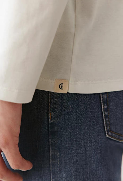 极简王炸~！情侣！禾の臻选 100%有机棉 正肩长袖T！万neng打底利器！ 商品图6