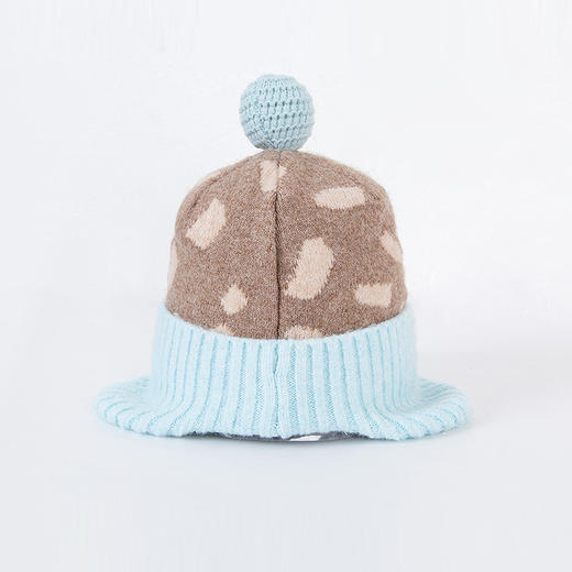迷你巴拉儿童帽子男女童宝宝提花保暖护耳针织帽秋冬新款 商品图2