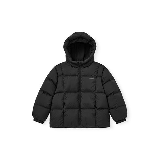 英氏儿童羽绒服连帽纯色外套白鸭绒女童冬季保暖防风中大童新款超韧绒 商品图4