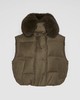 Yves Salomon - VEST MADE WITH LORO PIANA FLANNEL FABRIC/FOX - EARTH - 女装 - 背心 - 咖褐色 商品缩略图0