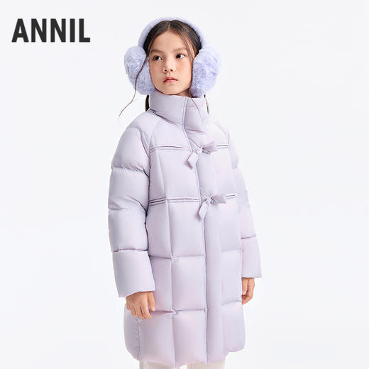 女童长款羽绒服冬季新款安奈儿童装EG545624 商品图0