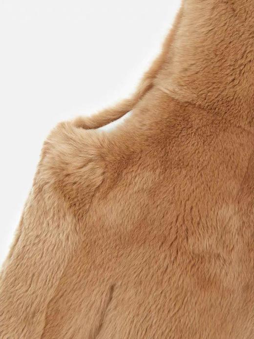 Yves Salomon - VEST REX RABBIT - MADELEINE - 女装 - 背心 - 玛德琳棕 商品图2