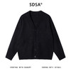 243019SDSA秋冬新款痞帅男装美式勾破纯色纽扣开衫毛衣百搭开衫针织衫 商品缩略图0