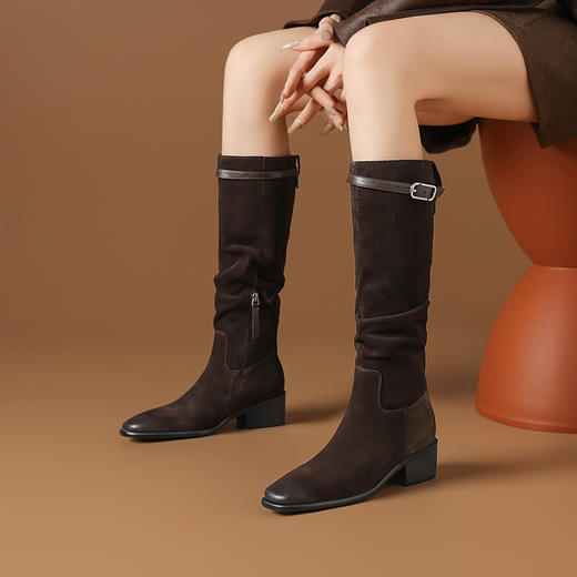 现货 || 超舒服，显瘦，显腿长，保暖长筒靴，跟高5cm但舒服的像平底 商品图5