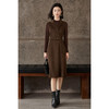 羊毛羊绒背心连衣裙 手感软糯 上身锁温 优雅通勤极简 米思阳2025冬季新款无袖西装领鱼尾背心裙5161 商品缩略图4
